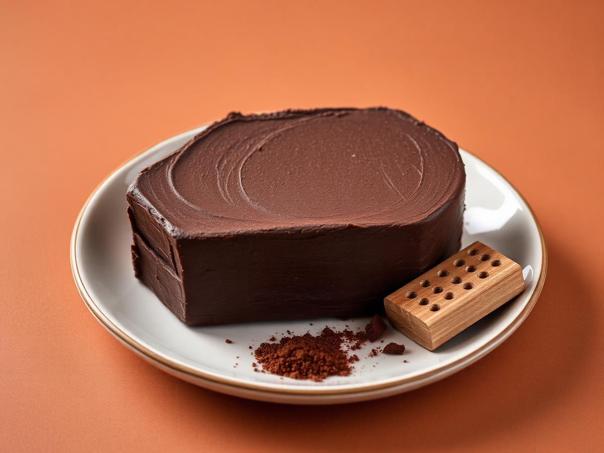 Fotografía de producto: Pasta de cacao en bloque de cacao ceremonial colombiano