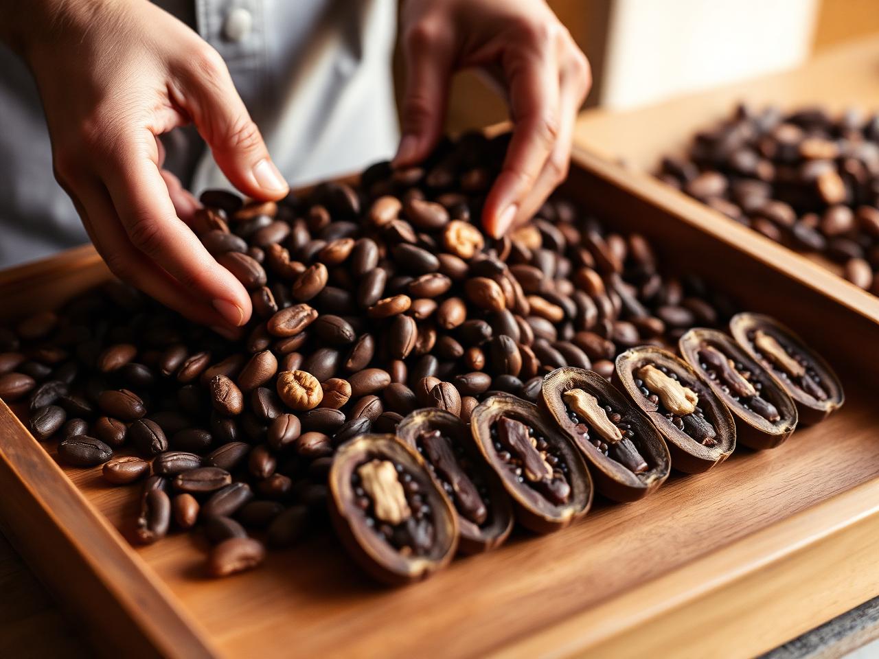 Clasificación y evaluación de granos de cacao secos
